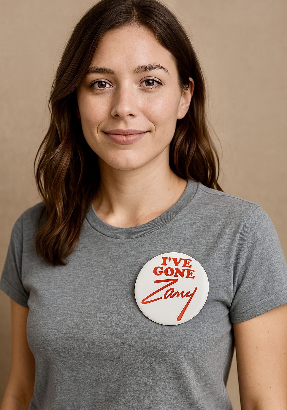 Vintage 1980s I’ve Gone Zany Pin, 2.5”