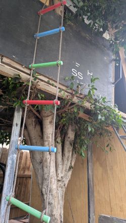 Climbing rope ladder