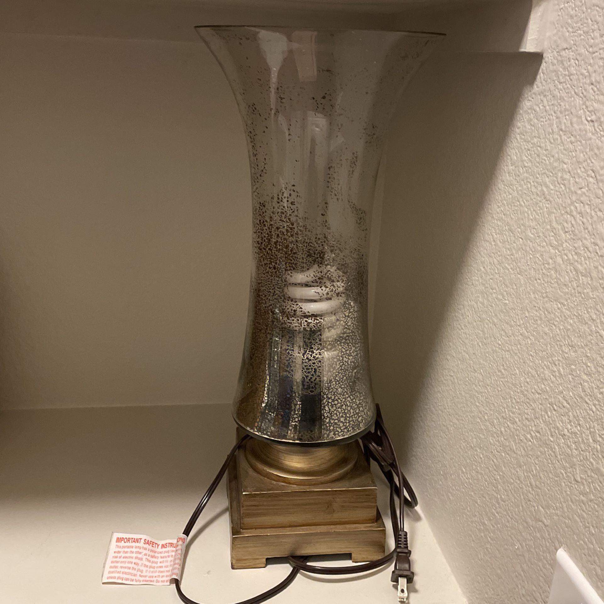 Table Lamp — 18inches Tall Works Great 