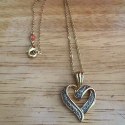 Heart Neckless With Diamonds