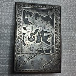 Sterling faced Belt Buckle 