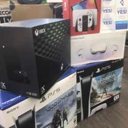 ps5 disc xbox x Nintendo Switch Oculus Meta Quest2 New Sealed No Credit Needed Pay Down Only