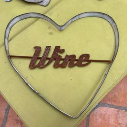  Metal Heart-Wall Art Approx 20-inches 