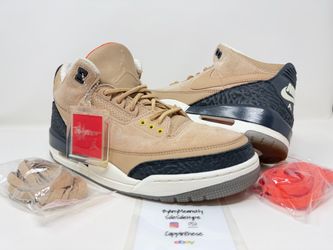 USED 2018 NIKE AIR JORDAN RETRO 3 III JTH BIEGE SIZE 10