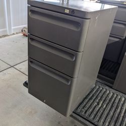 Herman Miller Three Drawer File Cabinet 