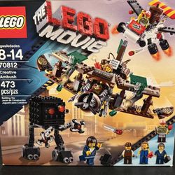 LEGO The LEGO Movie: Creative Ambush (70812) New Sealed Retired. The set Includes Minifigures Rootbeer Belle. Sudds Backwash cob. Very slight wear on 