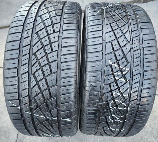 2 USED TIRES CONTINENTAL 245/35/20