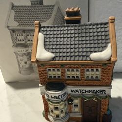 The Heritage Village Collection Dickens Village Series  “GEO Weeton  Watchmaker”  5926-9