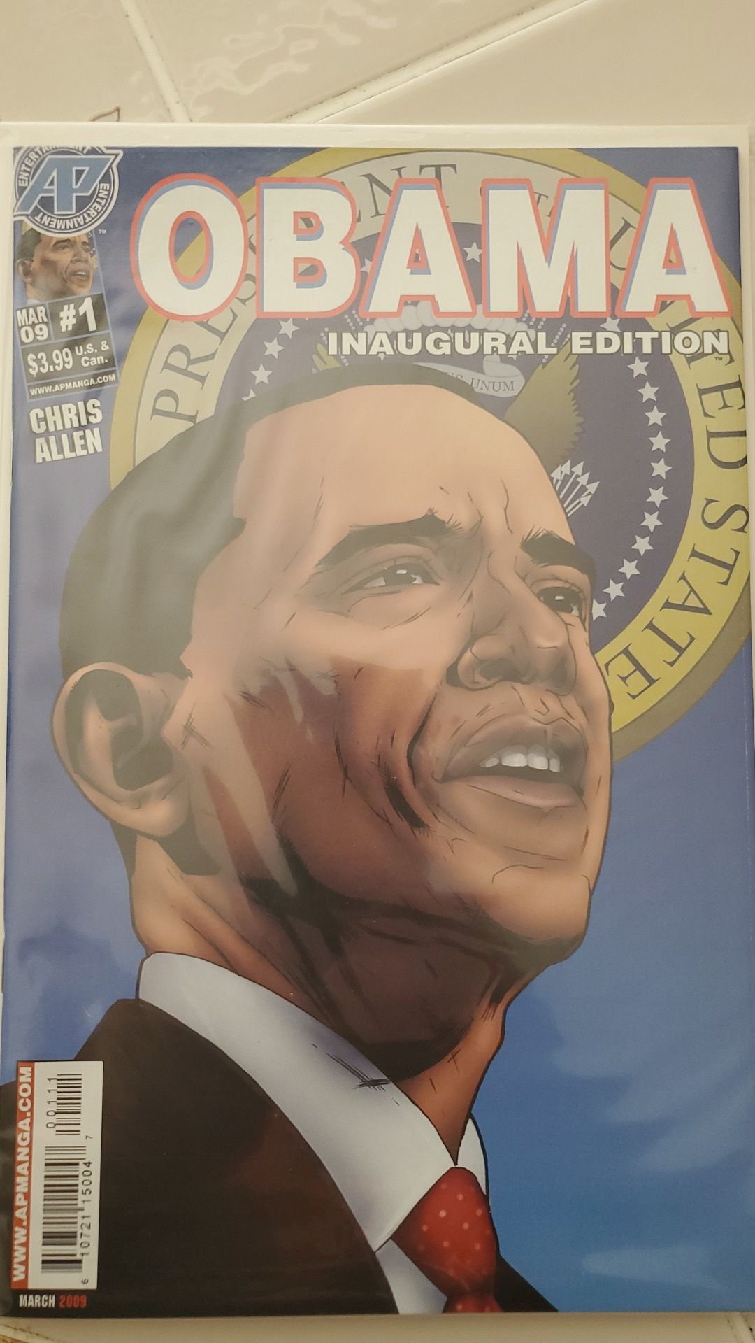 Obama inaugural edition comic book