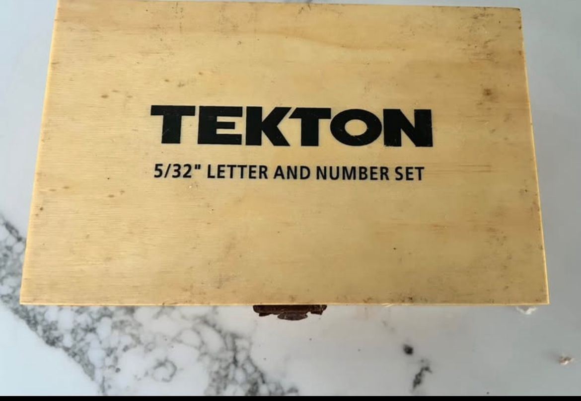 Tekton Numbers And Letters Stamp
