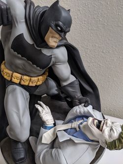 Batman and joker statue.