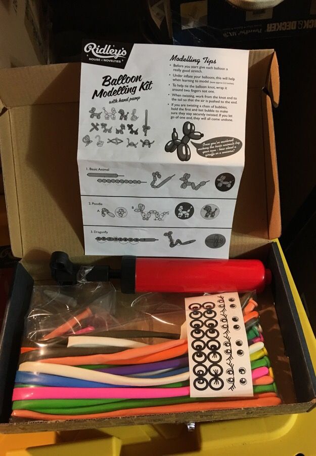 Ridleys balloon modeling kit 2 kits available