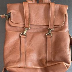 Beautiful Unisex Backpack From Natural Leather 