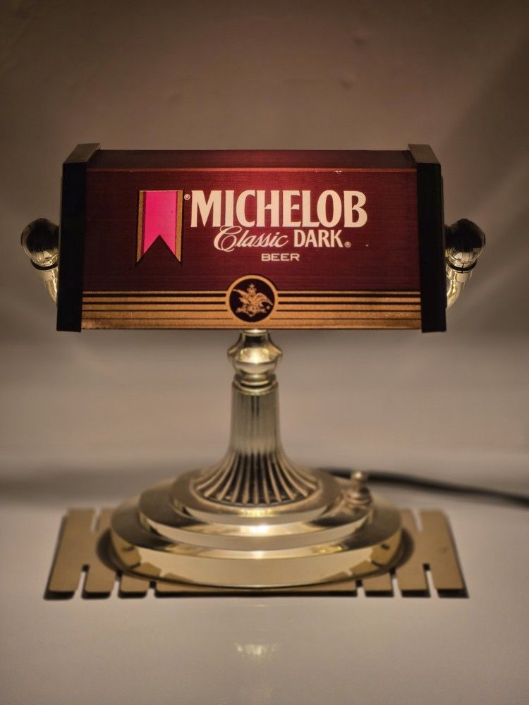 Vintage Michelob Classic Dark Beer Banker Light.