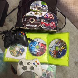 Xbox 360 with games