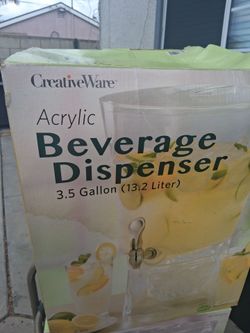 CreativeWare Acrylic Beverage Dispenser 3.5 Gallon