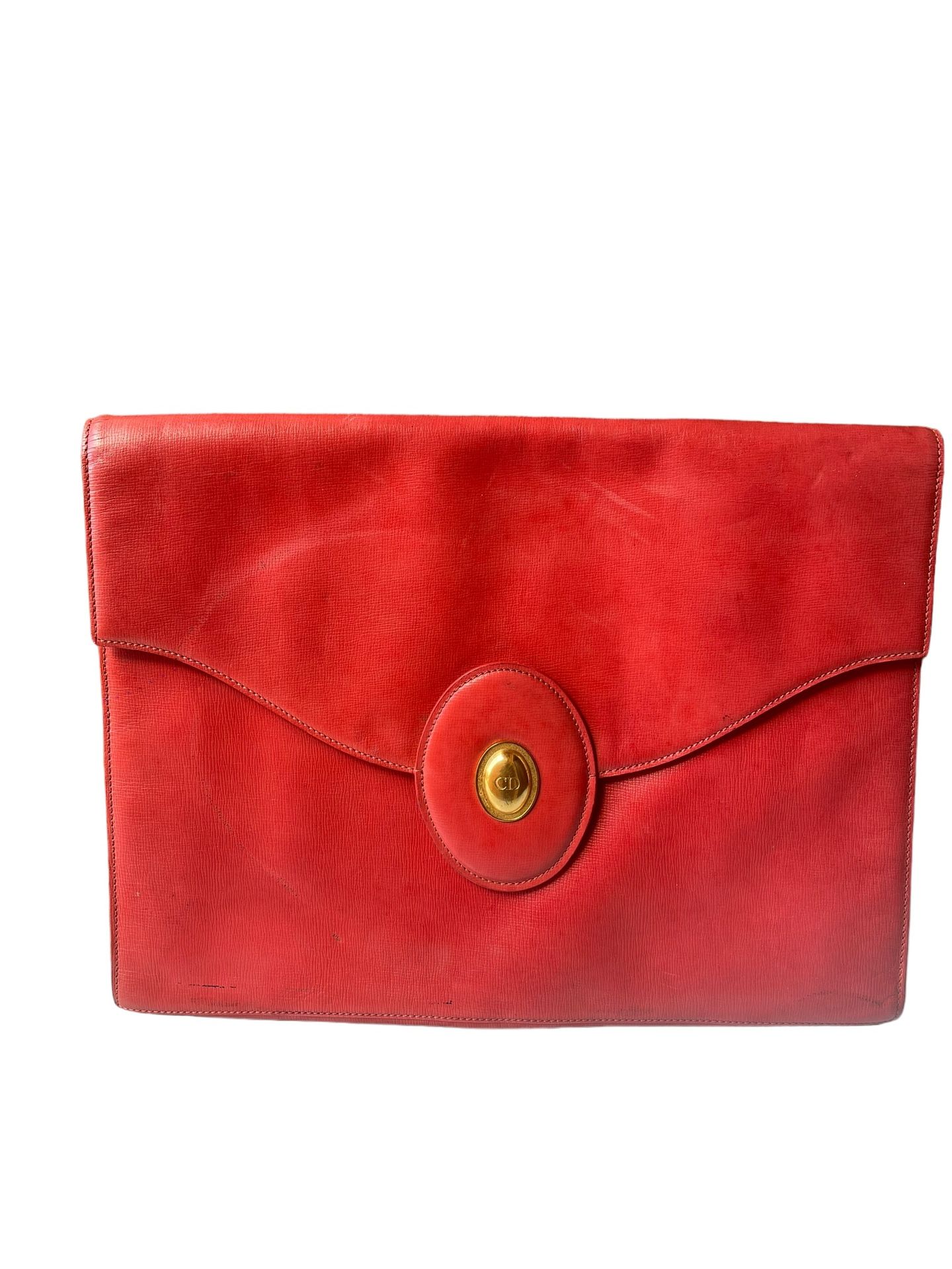 christian dior pouch clutch red bag