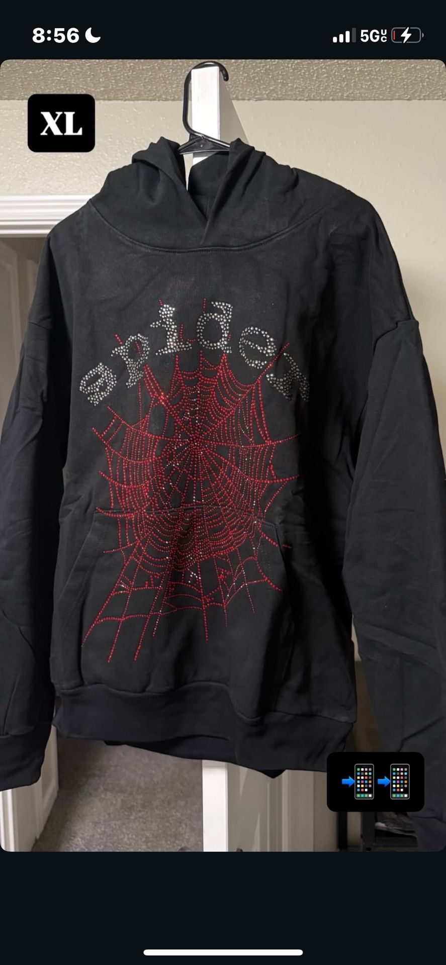 mens Xl brand new spider hoodie