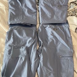 2 Sets - Scrubs Figs Periwinkle Color