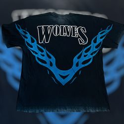 Darc Sport T-Shirt large Wolves Club Flames Limited Edition black NWOT