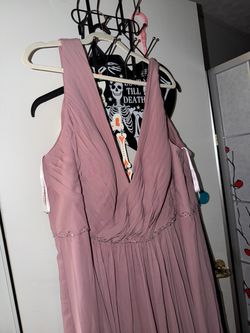 JJ bridal plus size nwt 24/26 pink MoB MoG bridesmaid evening dress gown