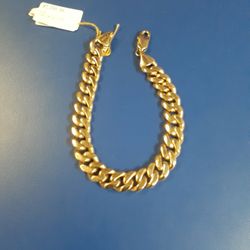 Cuban Link Bracelet  14k ,gr 55.4 , 8"