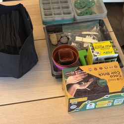 Seed starter kit lot.