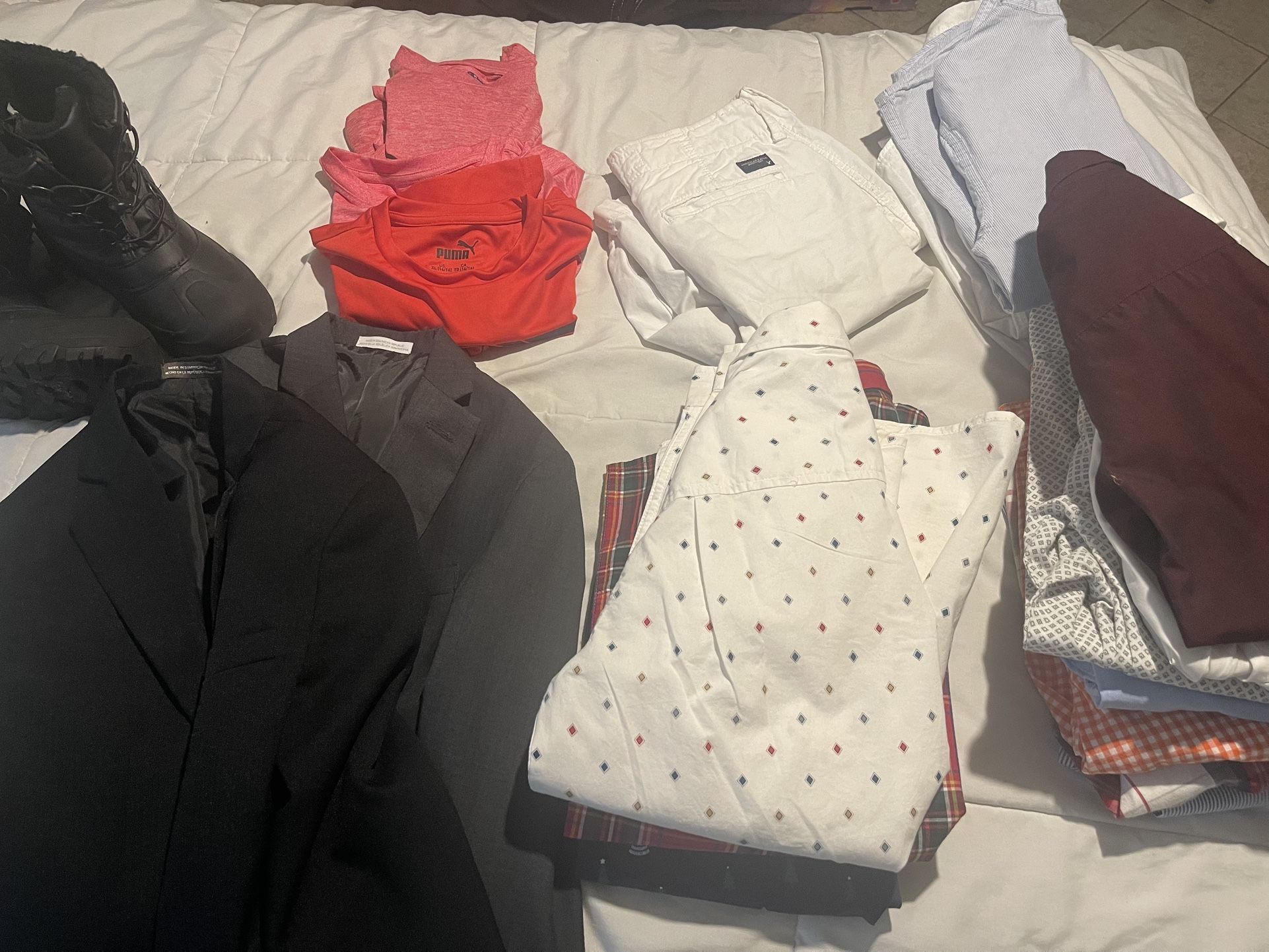 Lot of boy’s clothes  Size 14-16