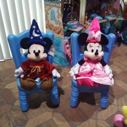 MICKEY & MINNIE ONLY $20 FOR BOTH. LIKE NEW!