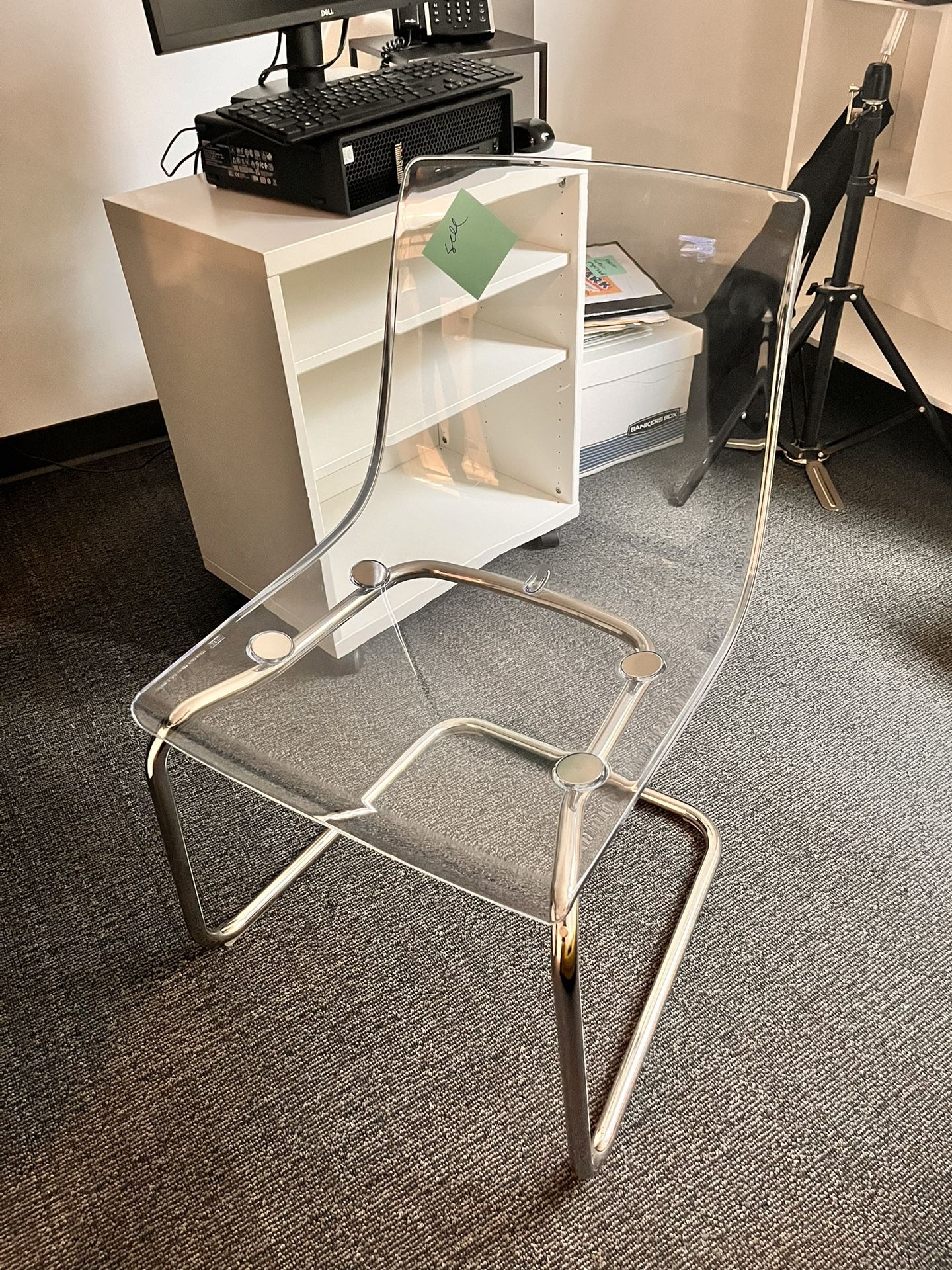 Ikea Tobias Lucite chairs x2