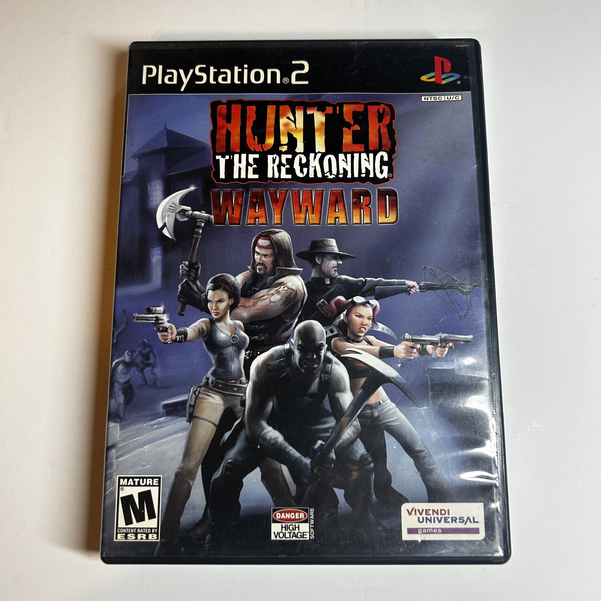 Hunter The Reckoning Wayward Sony PlayStation 2 PS2, TESTED & WORKING!