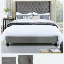 Queen Size Frame And Mattress 