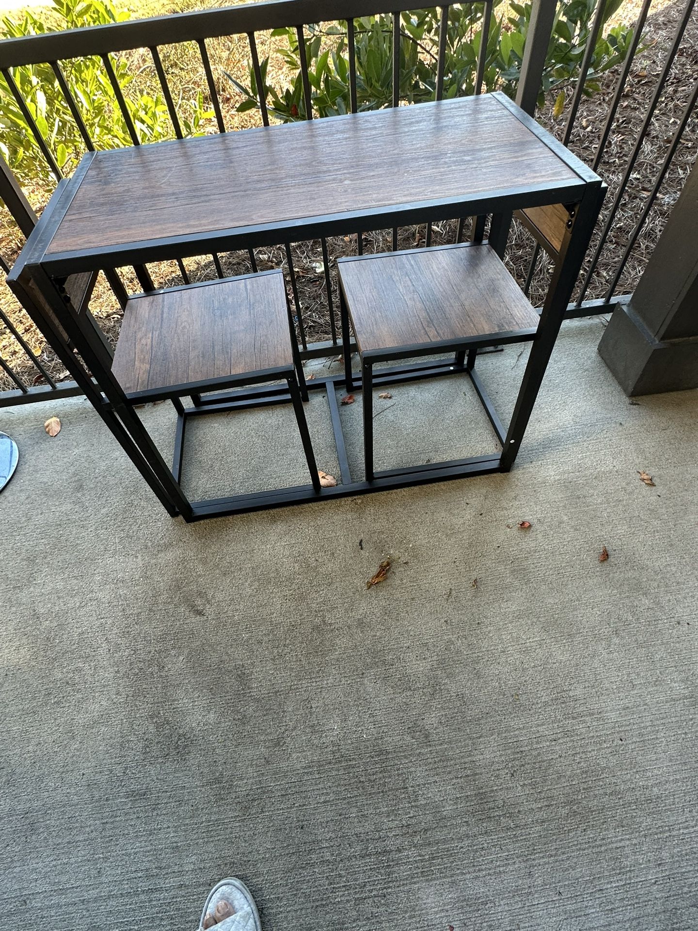 Desk With Hidden Chairs