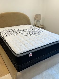 Queen Size Mattress Pillow Top New  bedframe sold separately
