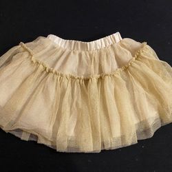 OLD NAVY Girl’s Gold Tutu Skirt Holiday 3T