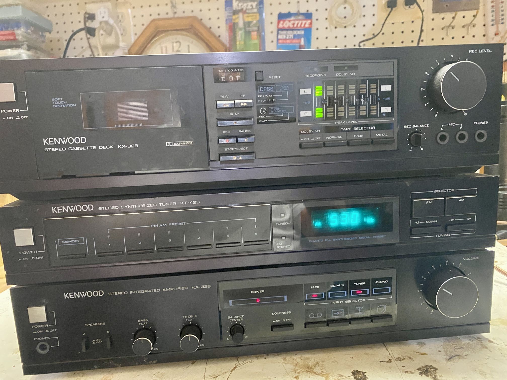 Tape Deck, Tuner, Amp