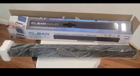 Wireless Sound Bar 37" is still in the box.