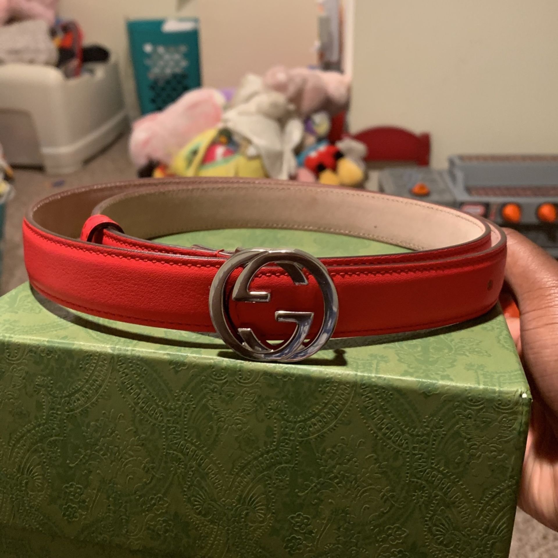 Red Gucci Belt