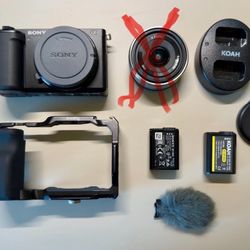 [MINT+ in BOX] Sony ZV-E10 Camera  Black (Body) , SmallRig Cage