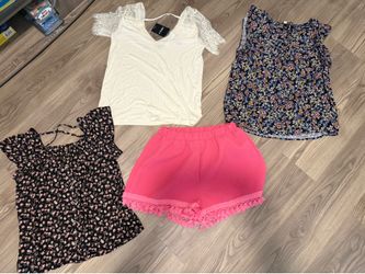 Summer blouses & pink short