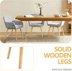 4pcs office chair Mid Century Modern Dining Chairs Set of 4 & 2 & 6 Comfy Accent Chair Upholstered Kitchen Dining Living Room Chairs for Bedrooms Wait