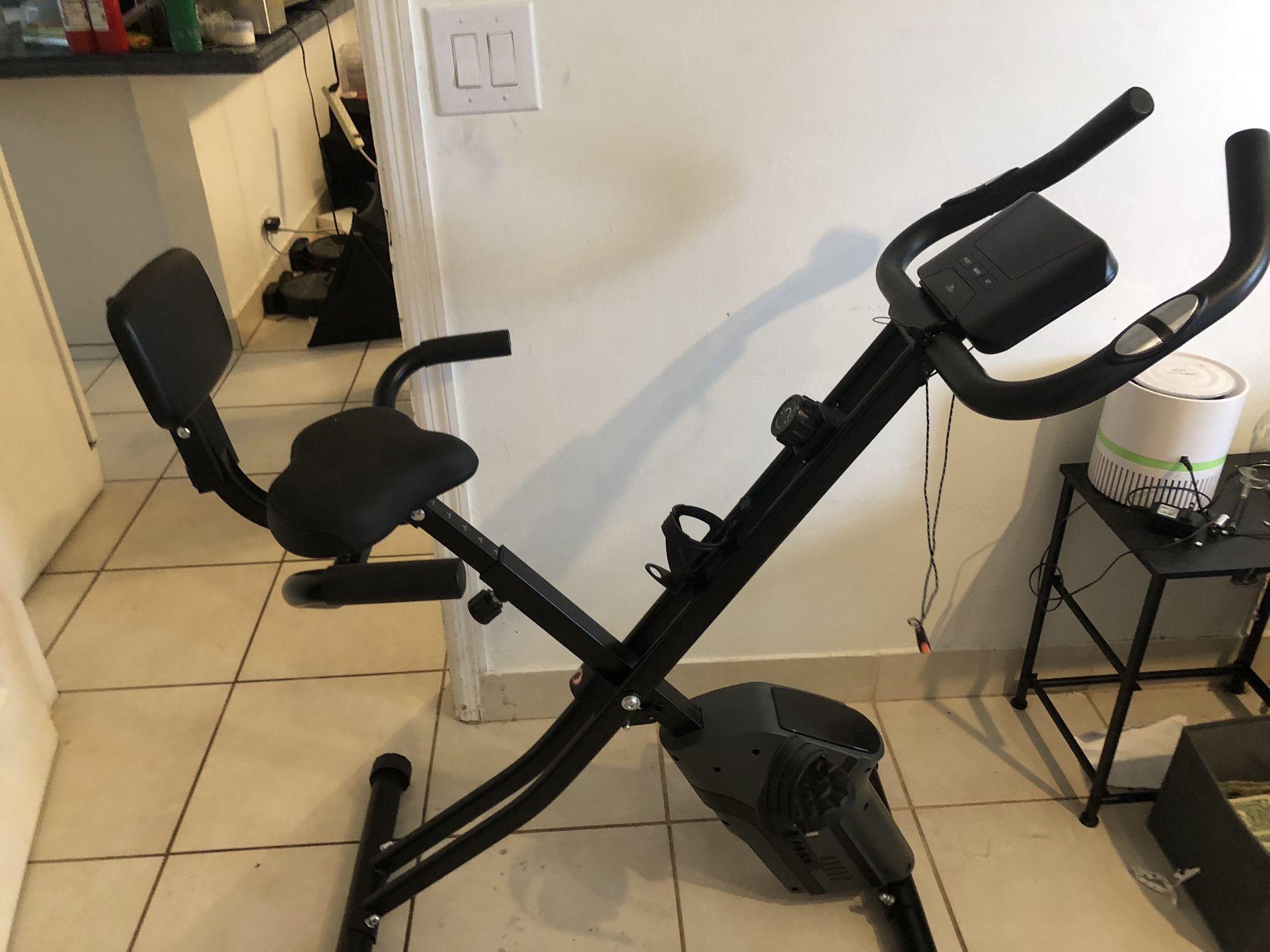 Crane foldable exercise bike