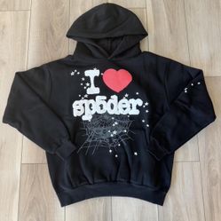 Black I ❤️ Sp5der hoodie