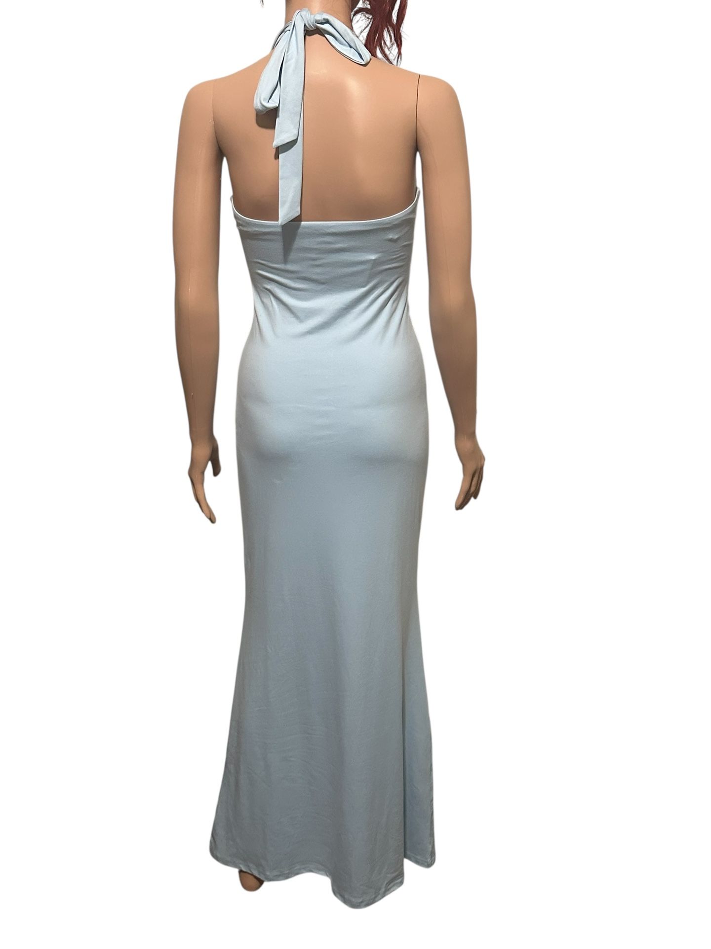knee length dresses for ladies Faviola Strapless Maxi Dress | Blue | Womens main image 0