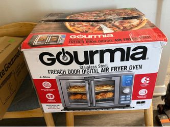 Gourmia Stainless Steel French Door Digital Air Fryer Oven – New in Box!