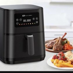 Air Fryer,6QT Large Family Size Oven Oilless Cooker with8 Presets,LCD Digital Touch Screen and Nonstick Detachable Basket