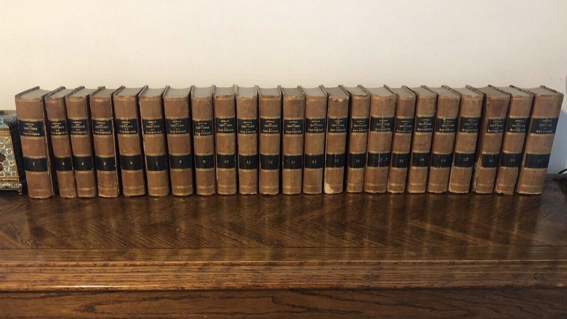 Antique First Edition (1(contact info removed)) – LEBEAU's The History of the Lower Empire – 27 Volumes 📚
