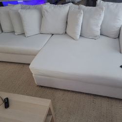off white sofa