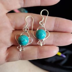 Is Sterling silver and turquoise earrings