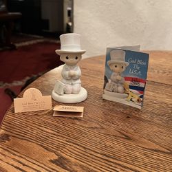 Precious Moments God Bless The USA National Day Of Prayer 1992 Figurine 527564